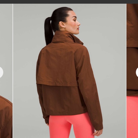Lululemon Always Effortless Jacket Roasted Brown Water Repellent Size 4 - Picture 13 of 13